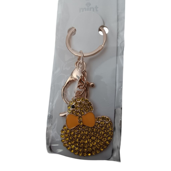 Duck your Favorite Valentine! Cute Yellow Ducky Keychain Purse Backpack Charm! - Picture 5 of 5